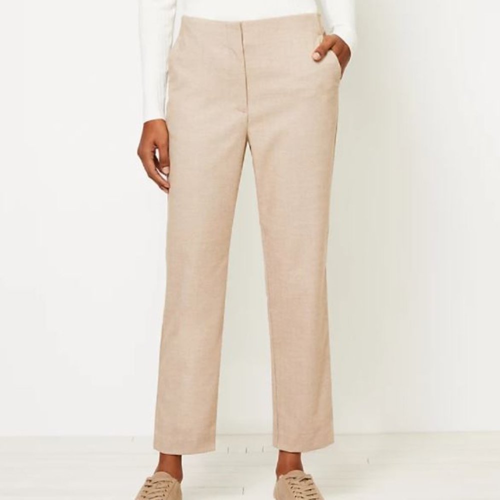 NWT LOFT Women's Slim Pants In Herringbone